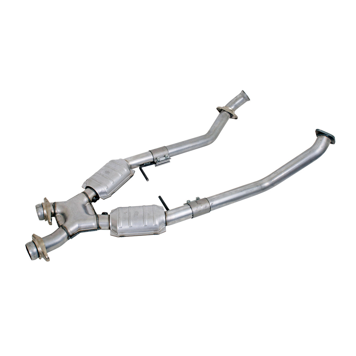 BBK Performance Parts 1666 - 1996-1998 MUSTANG GT 2.5 FULL X PIPE W/CONVERTERS 1