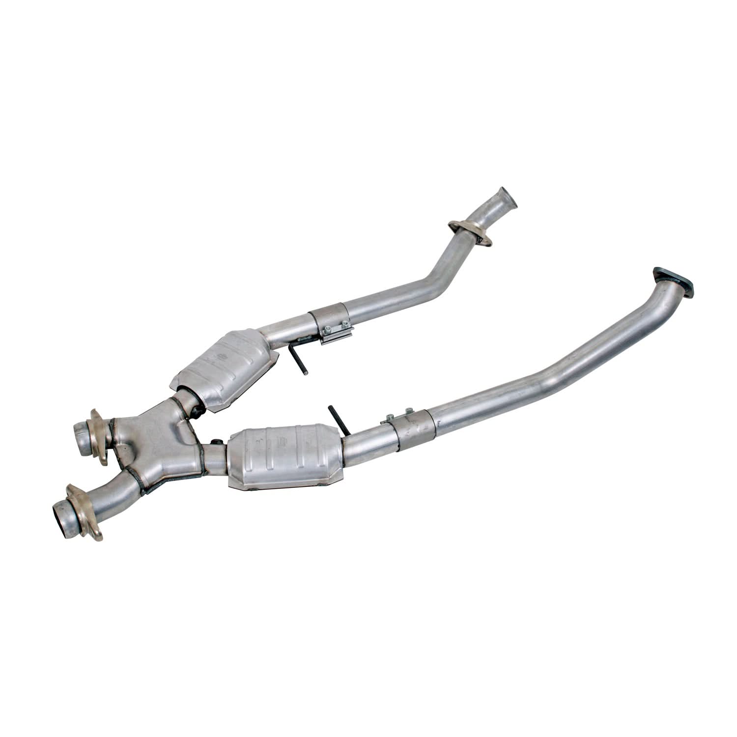 BBK Performance Parts 1666 - 1996-1998 MUSTANG GT 2.5 FULL X PIPE W/CONVERTERS 1