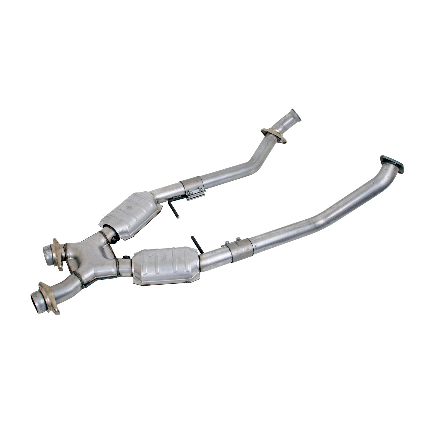 BBK Performance Parts 1666 - 1996-1998 MUSTANG GT 2.5 FULL X PIPE W/CONVERTERS 1