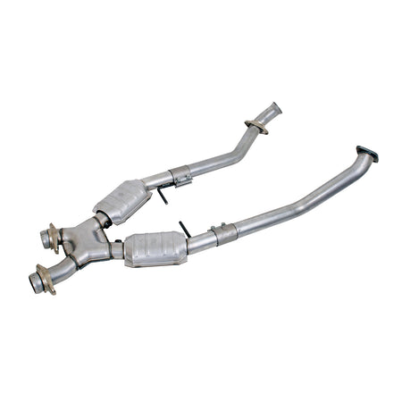 BBK Performance Parts 1666 - 1996-1998 MUSTANG GT 2.5 FULL X PIPE W/CONVERTERS 1