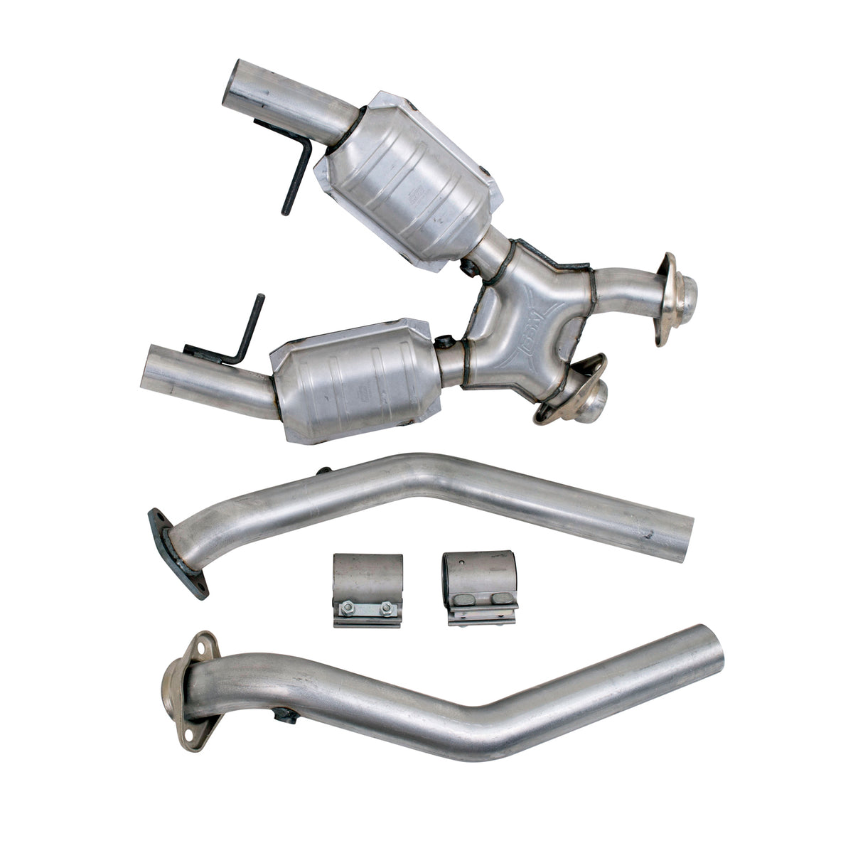 BBK Performance Parts 1666 - 1996-1998 MUSTANG GT 2.5 FULL X PIPE W/CONVERTERS 2