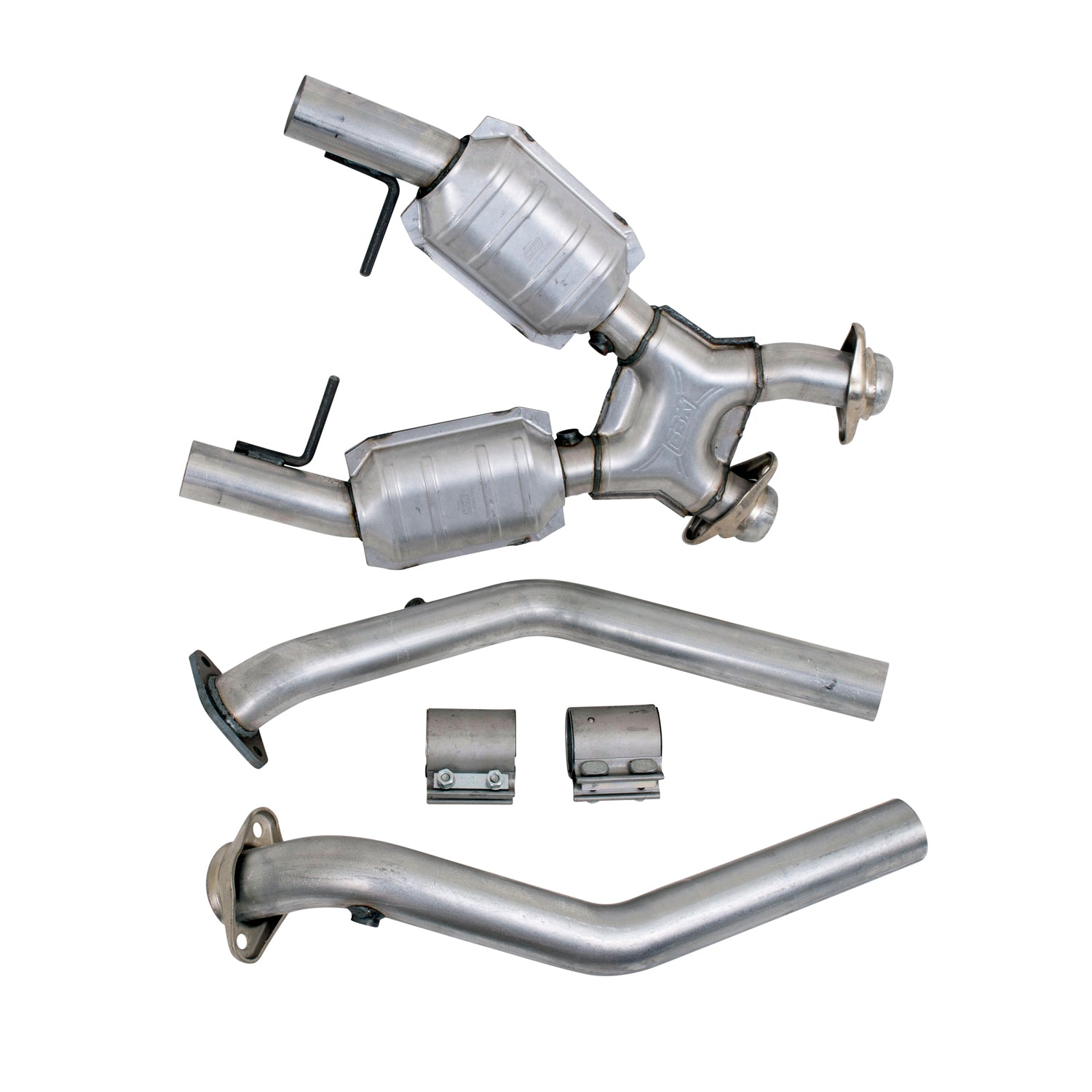 BBK Performance Parts 1666 - 1996-1998 MUSTANG GT 2.5 FULL X PIPE W/CONVERTERS 2
