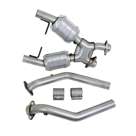 BBK Performance Parts 1666 - 1996-1998 MUSTANG GT 2.5 FULL X PIPE W/CONVERTERS 2