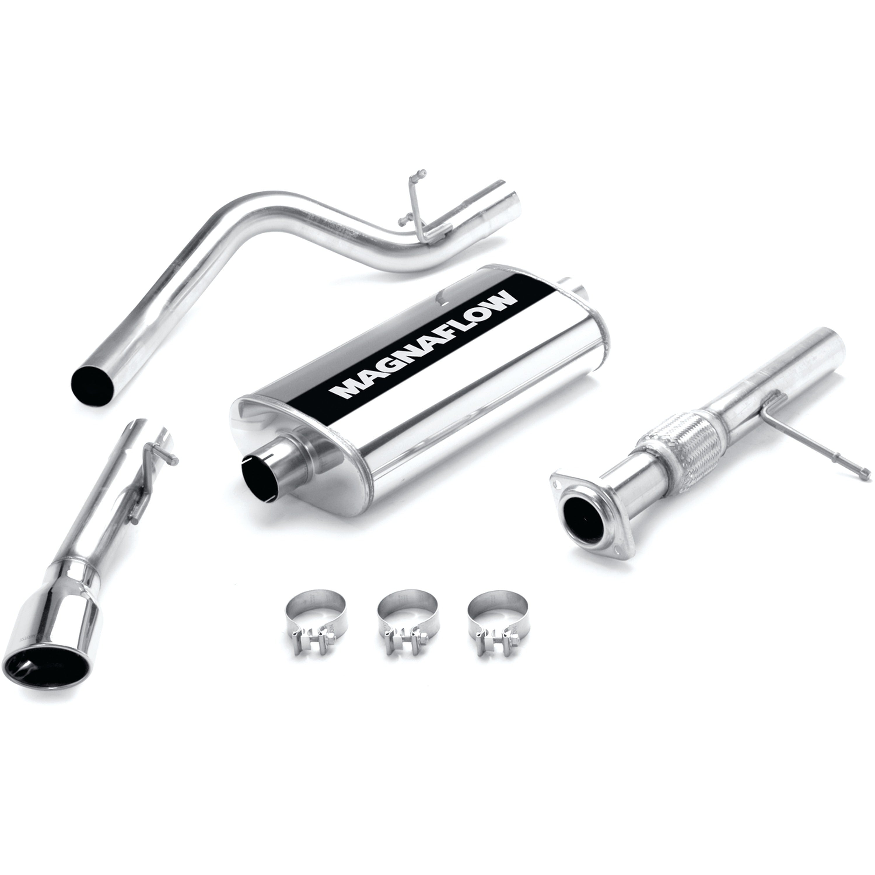 MagnaFlow Exhaust Products 16672 - Street Series Polished Cat-Back System 1