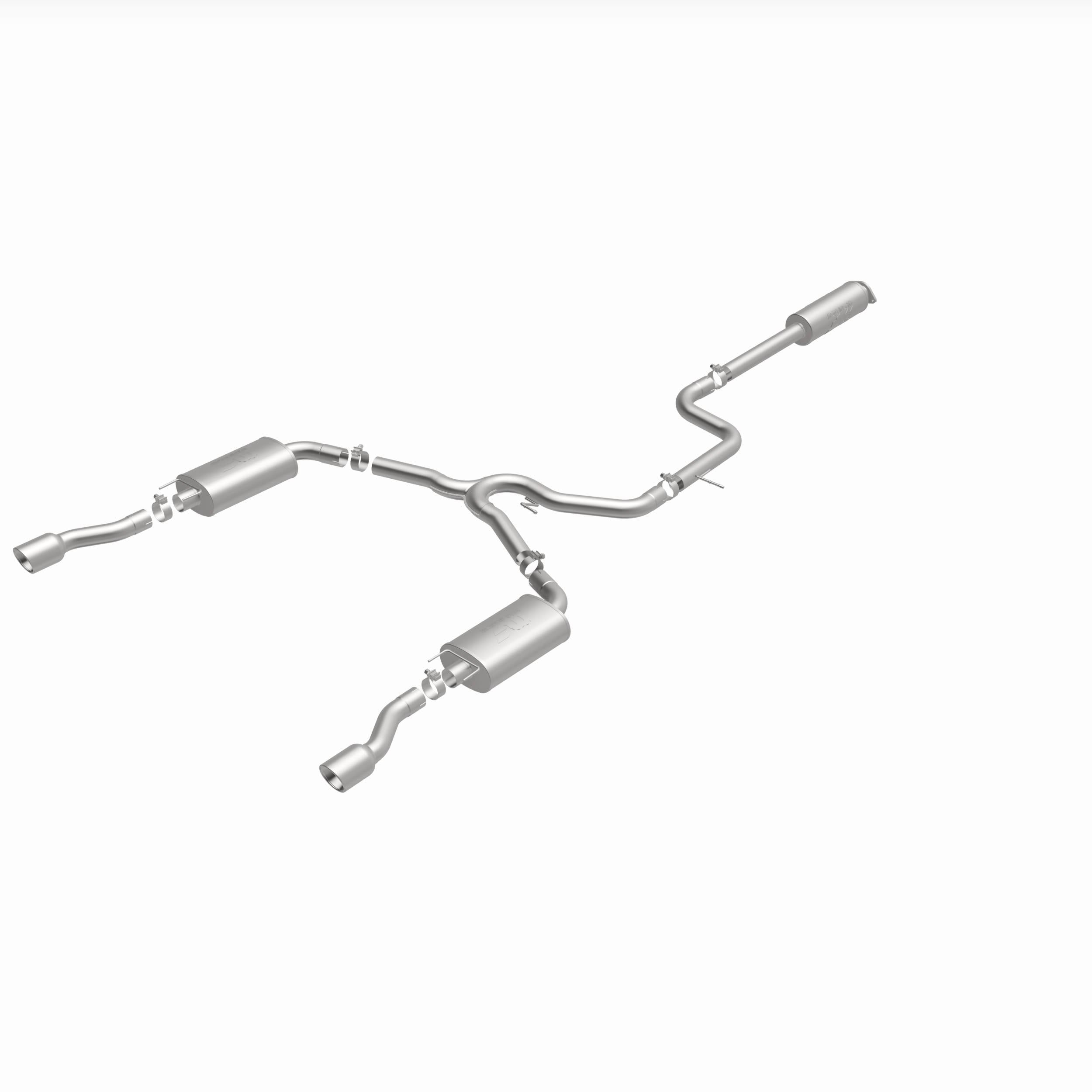 MagnaFlow Exhaust Products 16707 - Street Series Polished Cat-Back System 2