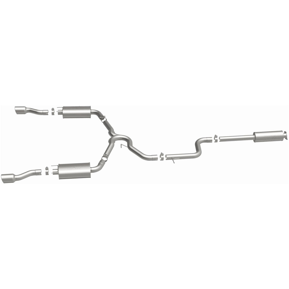 MagnaFlow Exhaust Products 16707 - Street Series Polished Cat-Back System 5