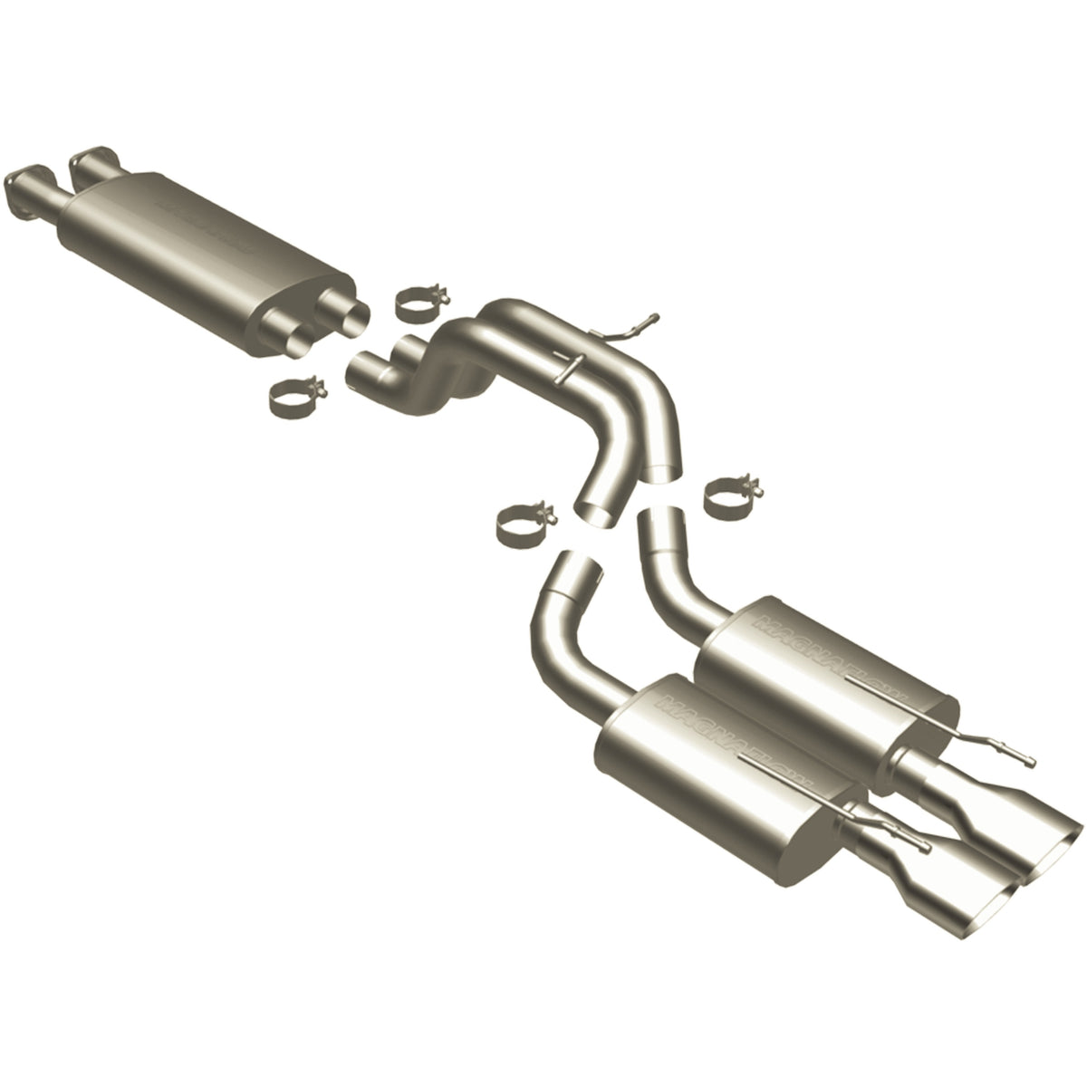MagnaFlow Exhaust Products 16709 - Street Series Polished Cat-Back System 1