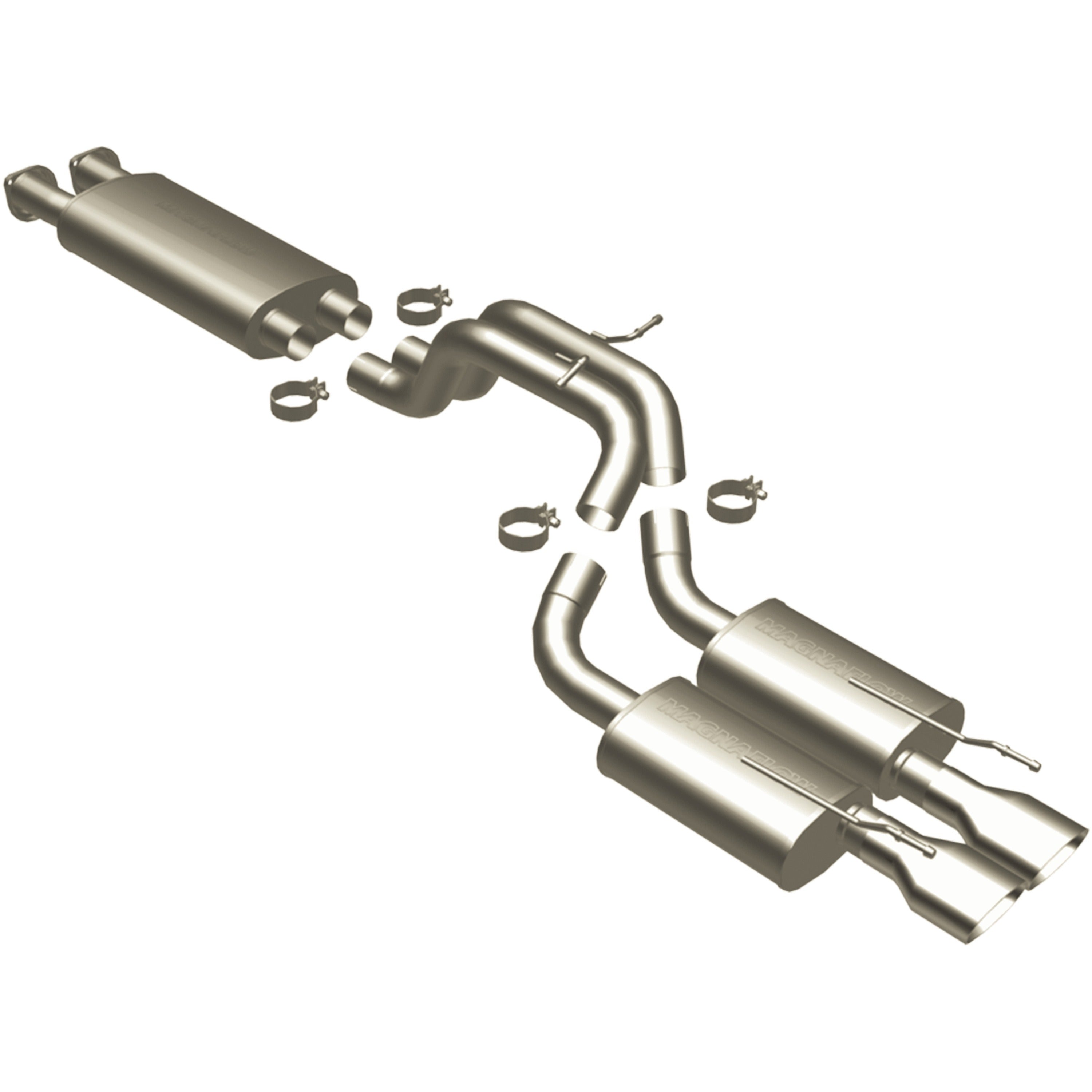 MagnaFlow Exhaust Products 16709 - Street Series Polished Cat-Back System 1