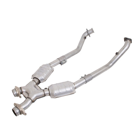BBK Performance Parts 1670 - 1999-2004 MUSTANG 4.6L FULL 2.5 X PIPE W/CONVERTERS 1