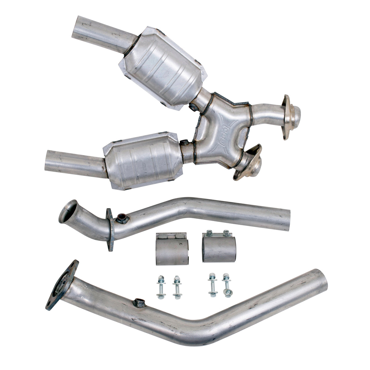 BBK Performance Parts 1670 - 1999-2004 MUSTANG 4.6L FULL 2.5 X PIPE W/CONVERTERS 2