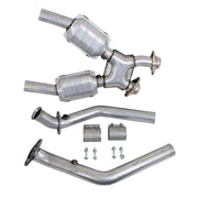 BBK Performance Parts 1670 - 1999-2004 MUSTANG 4.6L FULL 2.5 X PIPE W/CONVERTERS 2