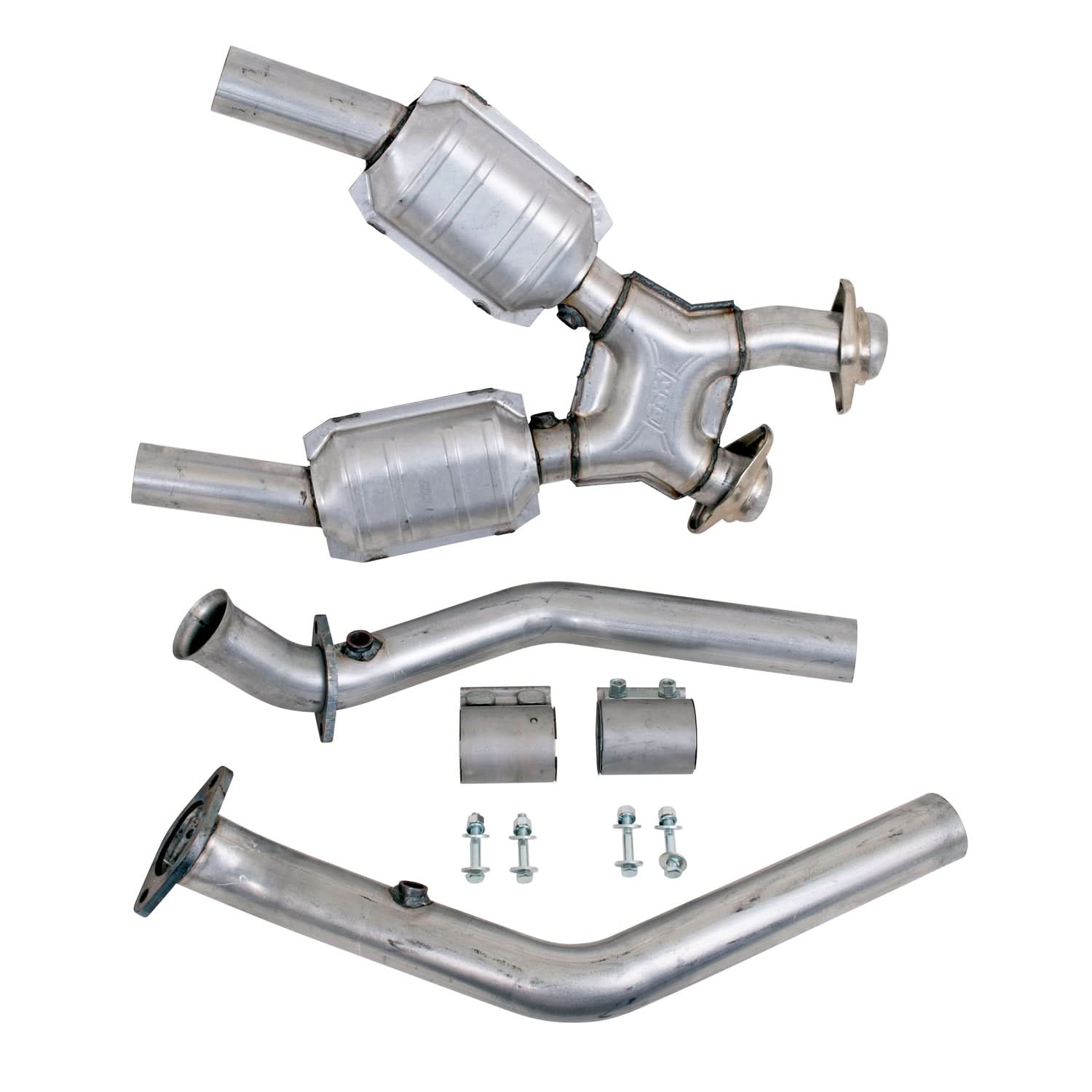 BBK Performance Parts 1670 - 1999-2004 MUSTANG 4.6L FULL 2.5 X PIPE W/CONVERTERS 2