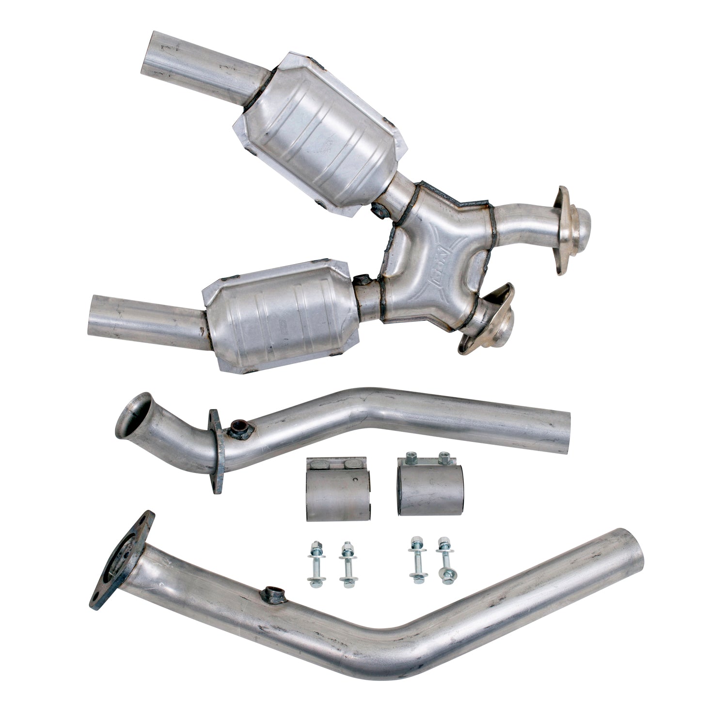 BBK Performance Parts 1670 - 1999-2004 MUSTANG 4.6L FULL 2.5 X PIPE W/CONVERTERS 2