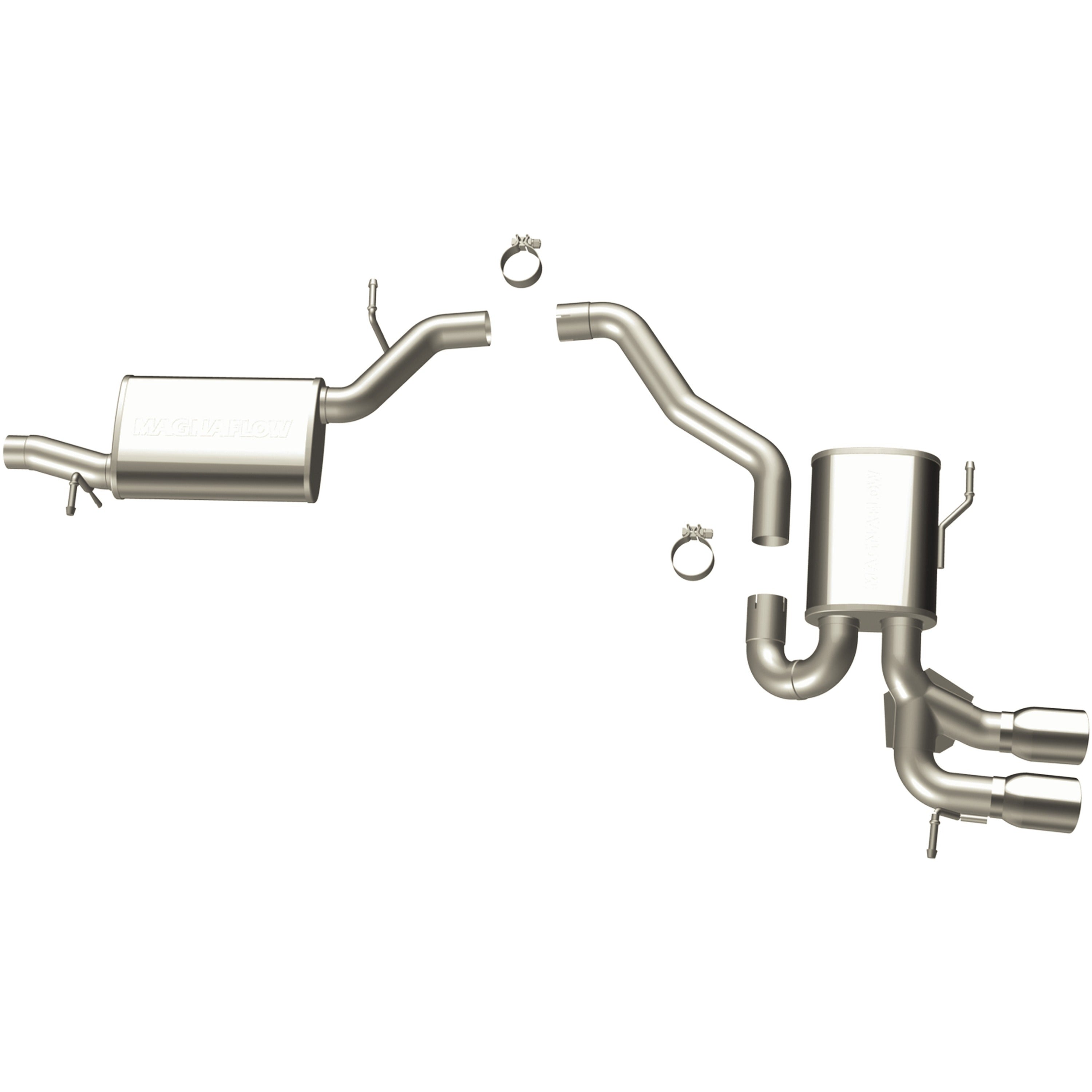 MagnaFlow Exhaust Products 16717 - Touring Series Polished Cat-Back System 1