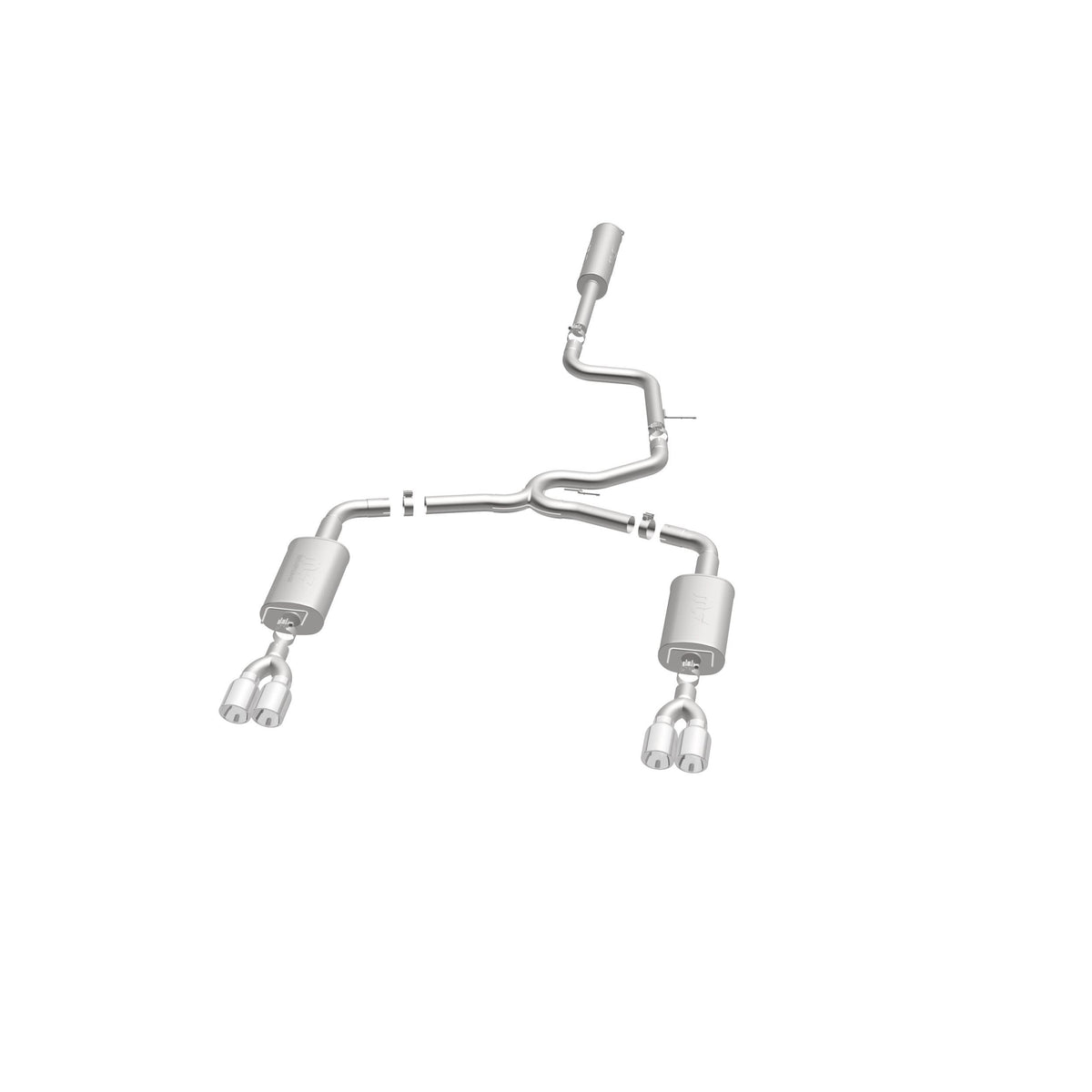 MagnaFlow Exhaust Products 16726 - Street Series Polished Cat-Back System 2