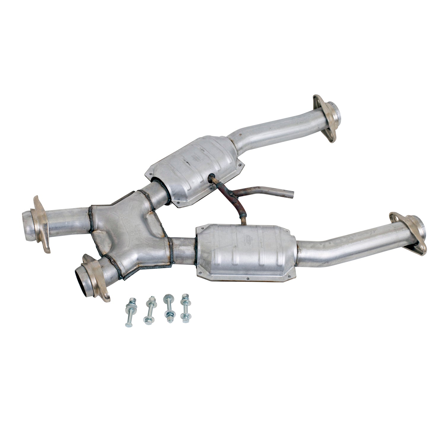 BBK Performance Parts 1672 - 1994-1995 MUSTANG GT 2.5 SHORT MID X PIPE W/CONVERTERS 1