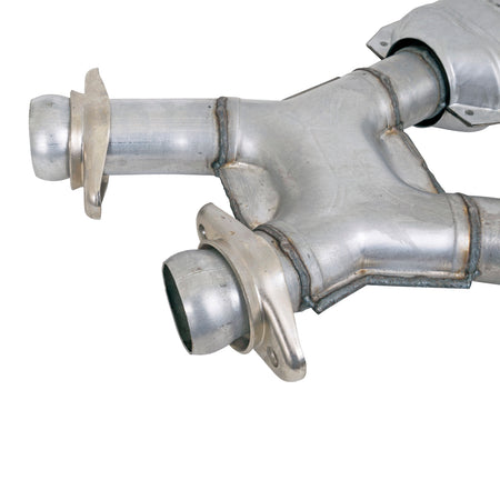 BBK Performance Parts 1672 - 1994-1995 MUSTANG GT 2.5 SHORT MID X PIPE W/CONVERTERS 2
