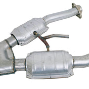 BBK Performance Parts 1672 - 1994-1995 MUSTANG GT 2.5 SHORT MID X PIPE W/CONVERTERS 3
