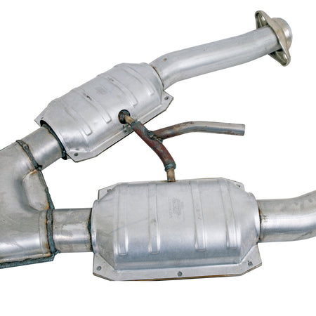 BBK Performance Parts 1672 - 1994-1995 MUSTANG GT 2.5 SHORT MID X PIPE W/CONVERTERS 3