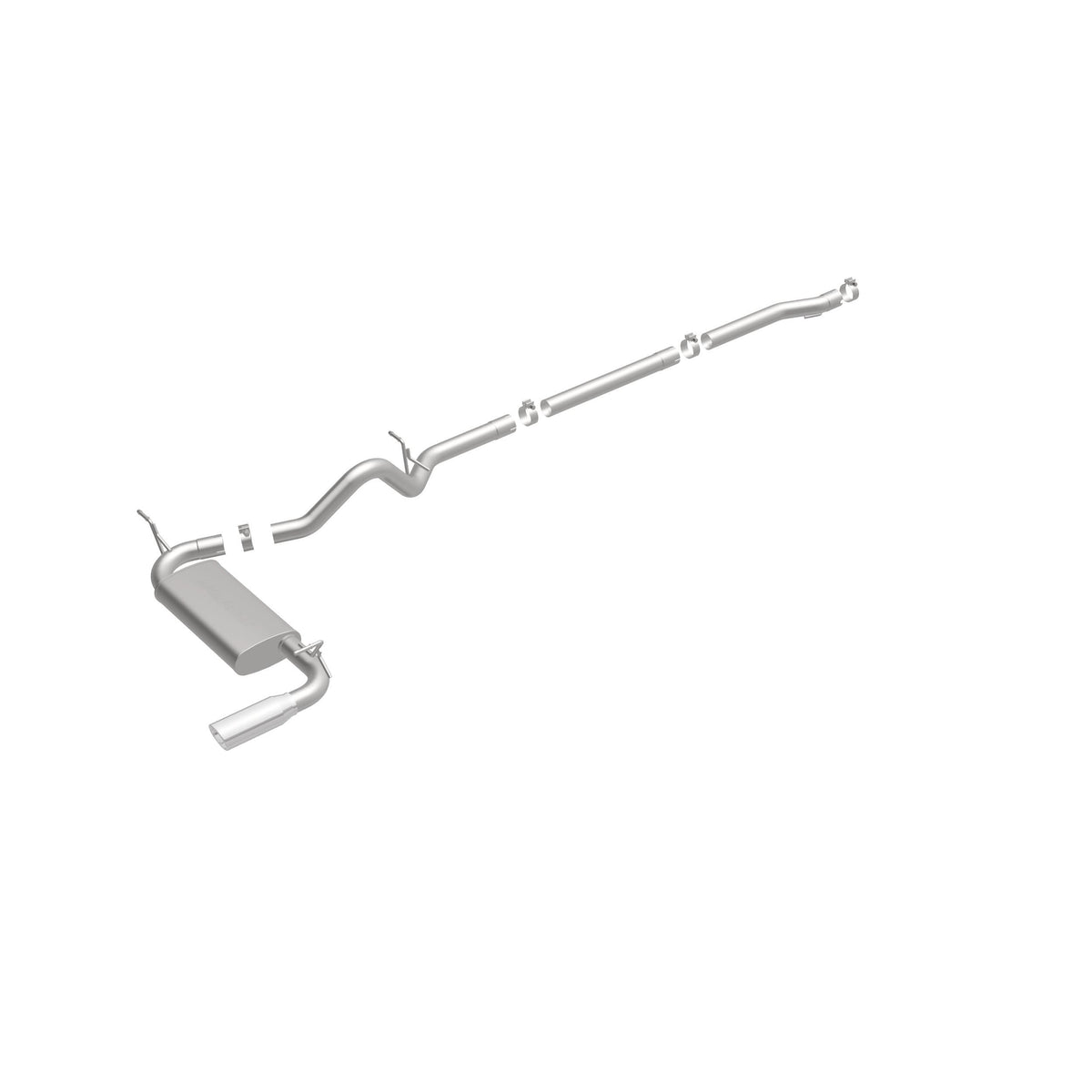 MagnaFlow Exhaust Products 16751 - Street Series Polished Cat-Back System 4
