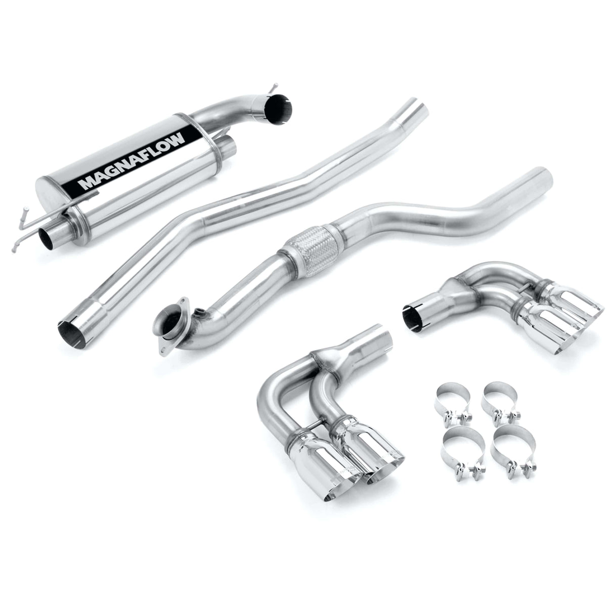 MagnaFlow Exhaust Products Exhaust MagnaFlow Exhaust Products 16761 - Street Series Polished Cat-Back System