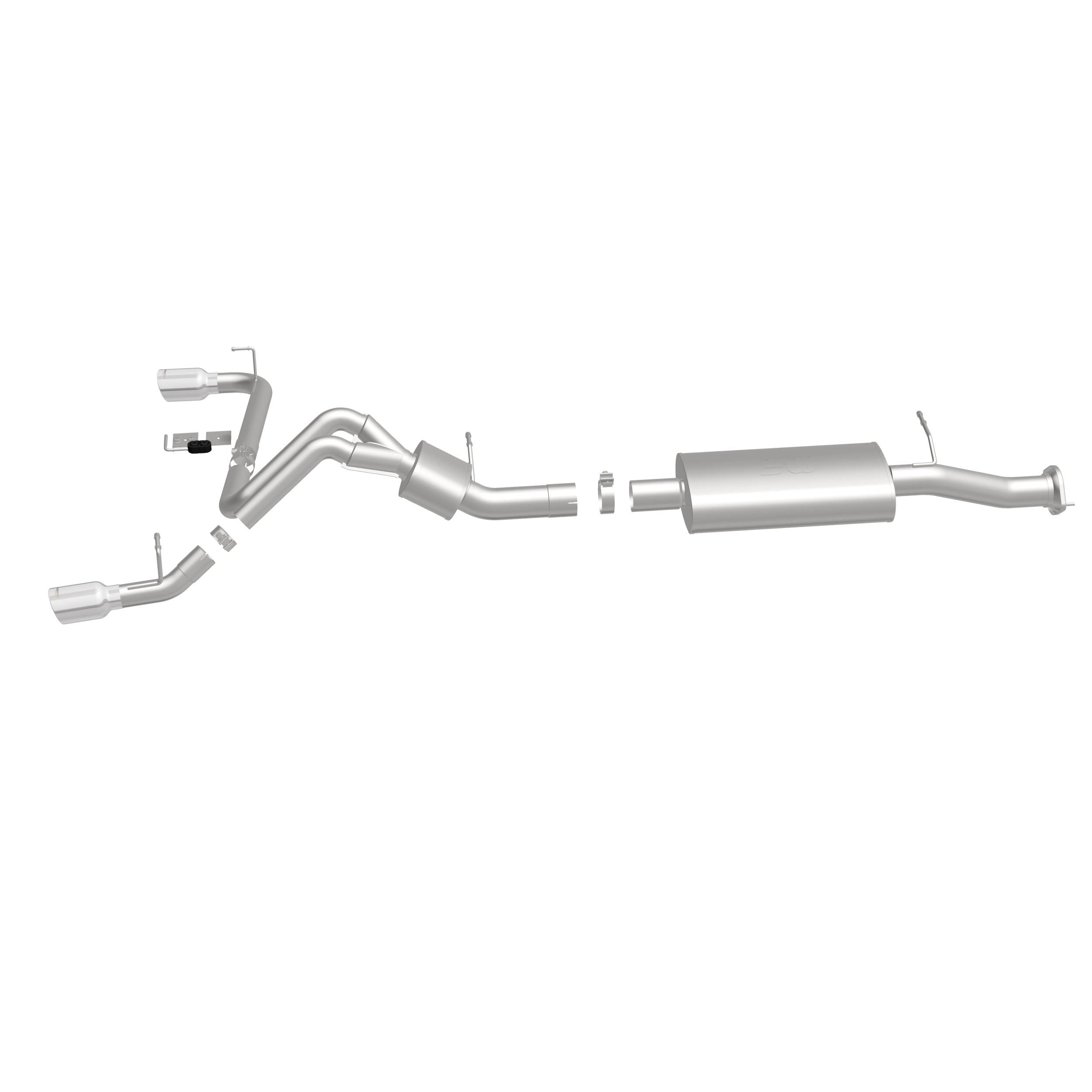 MagnaFlow Exhaust Products 16772 - Street Series Polished Cat-Back System 2