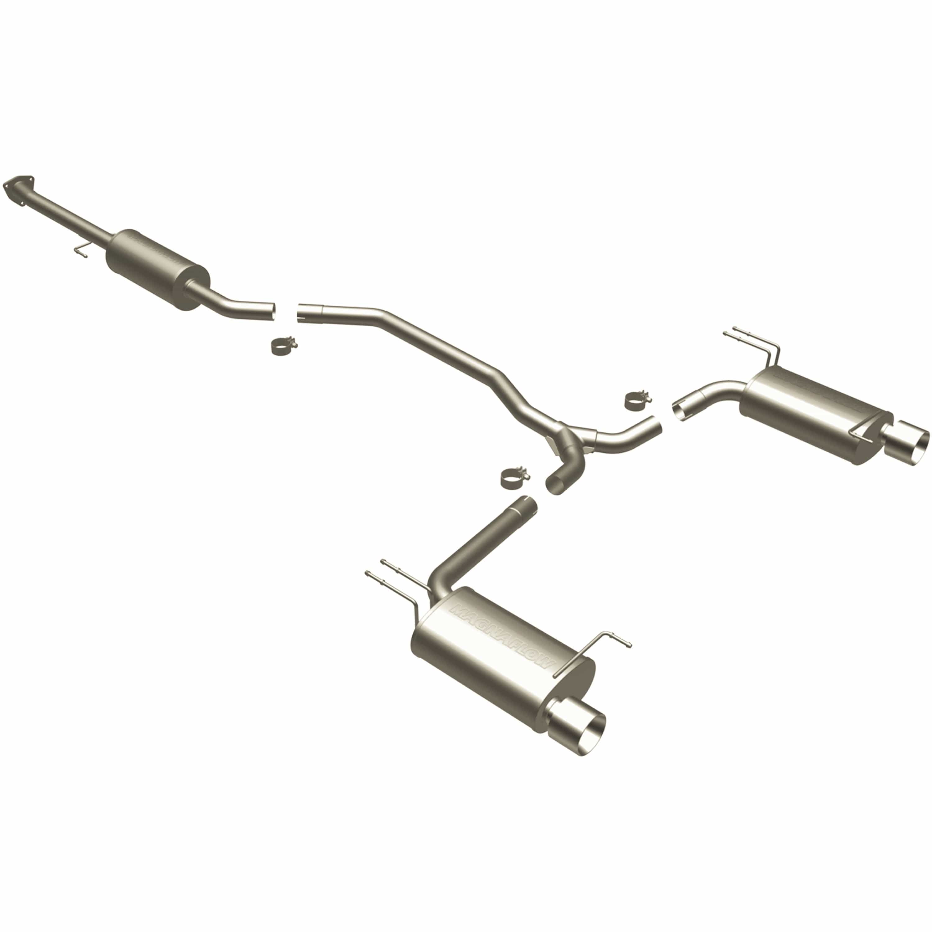 MagnaFlow Exhaust Products Exhaust MagnaFlow Exhaust Products 16817 - Street Series Polished Cat-Back System
