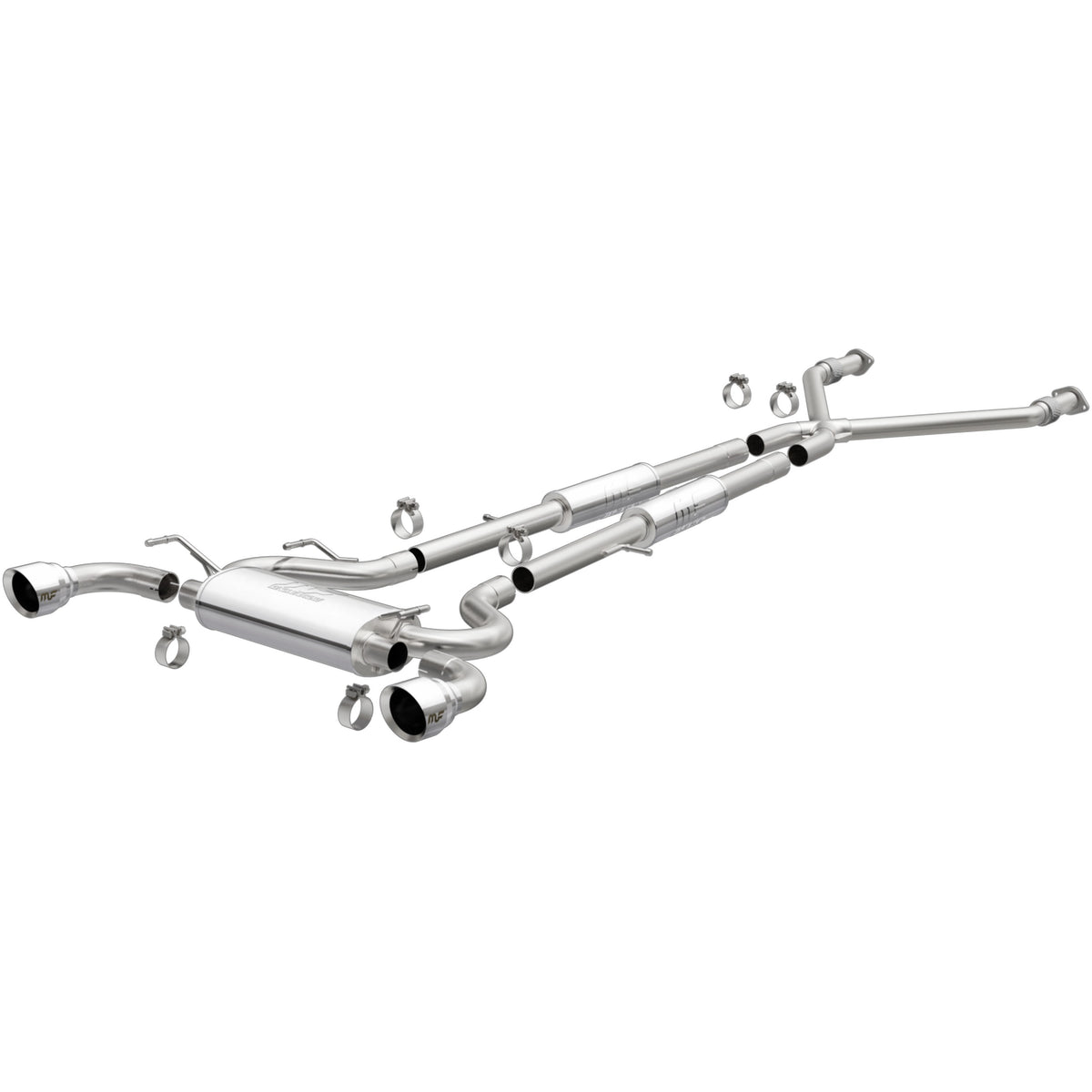 MagnaFlow Exhaust Products 16820 - Street Series Polished Cat-Back System 1