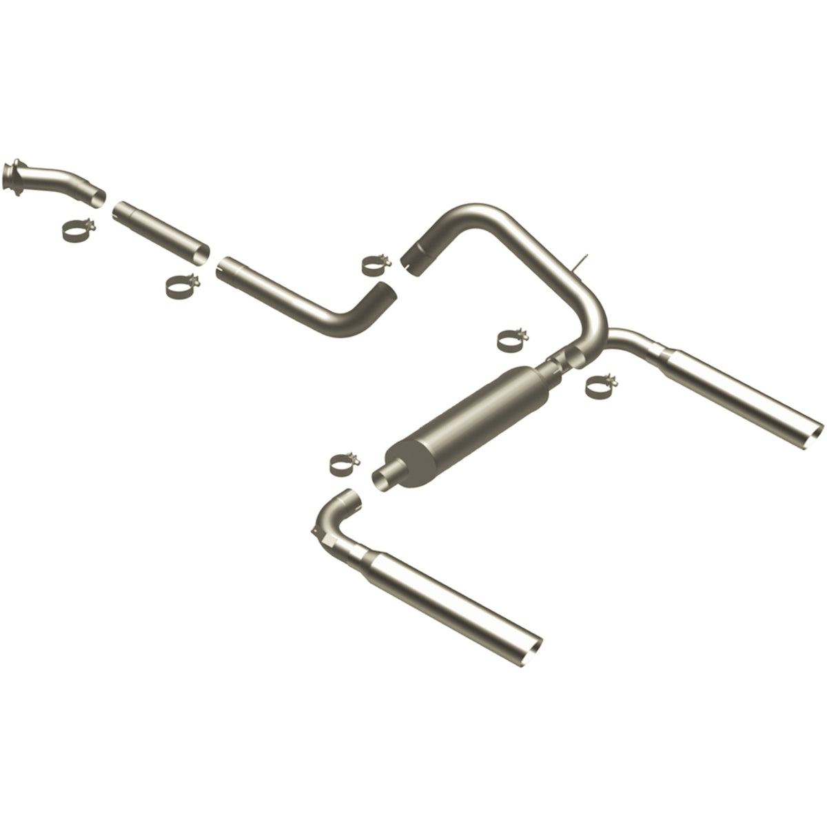MagnaFlow Exhaust Products 16829 - Street Series Polished Cat-Back System 1