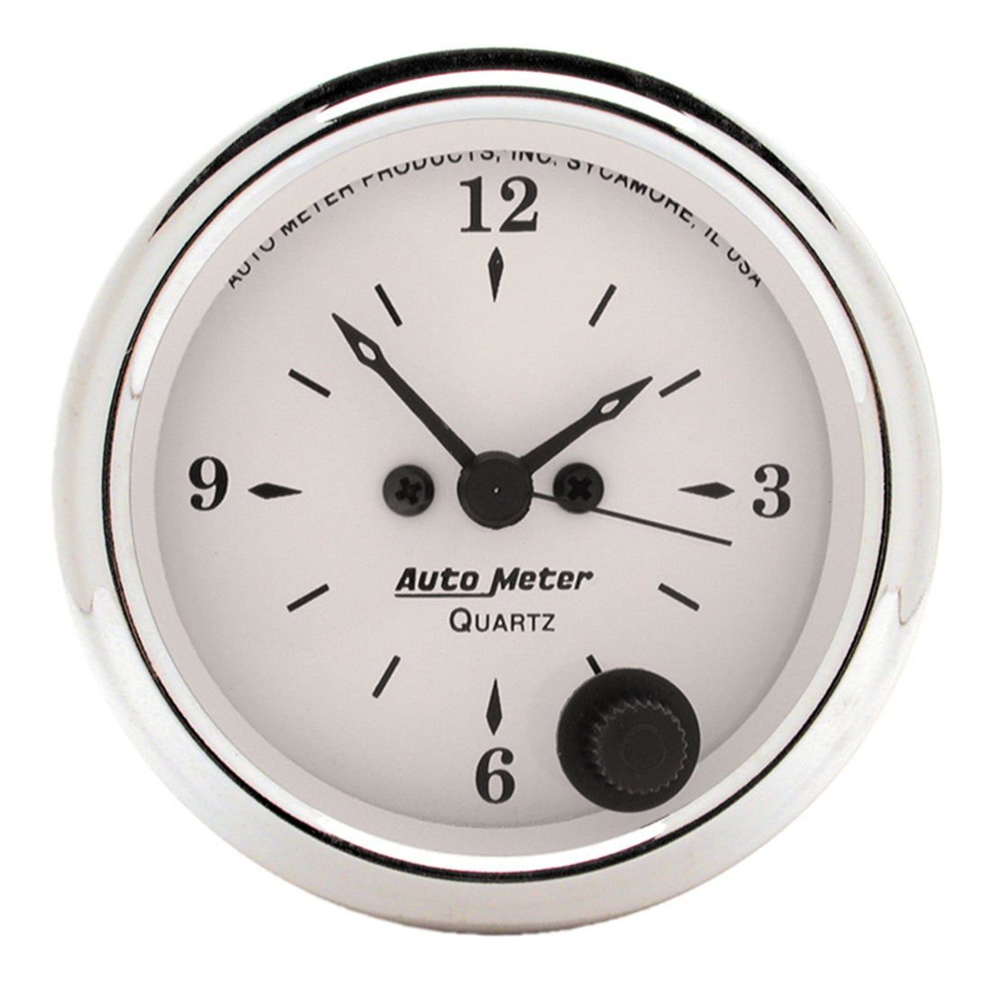AutoMeter 1686 - GAUGE, CLOCK, 2 1/16", 12HR, ANALOG, OLD TYME WHITE 3
