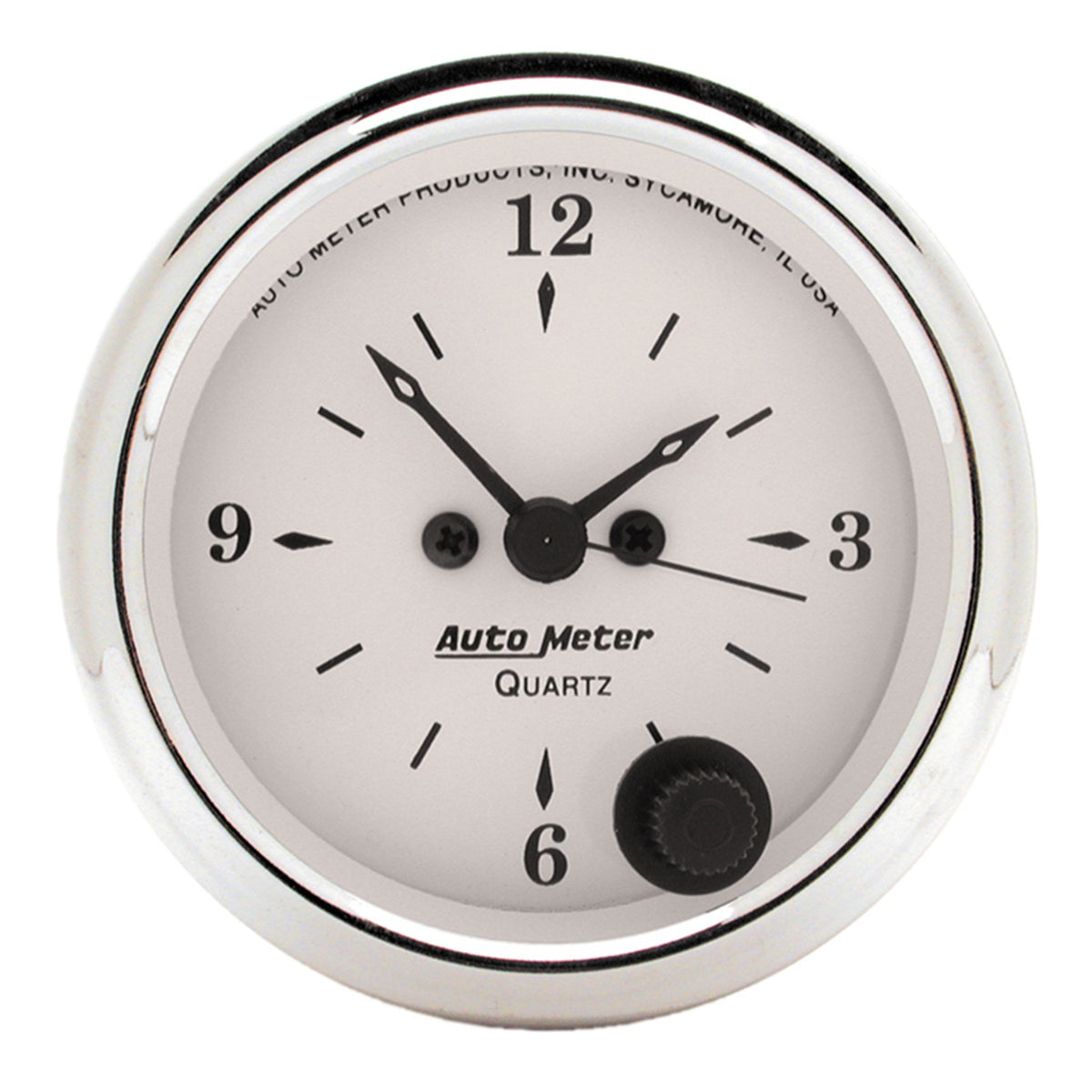 AutoMeter 1686 - GAUGE, CLOCK, 2 1/16", 12HR, ANALOG, OLD TYME WHITE 3