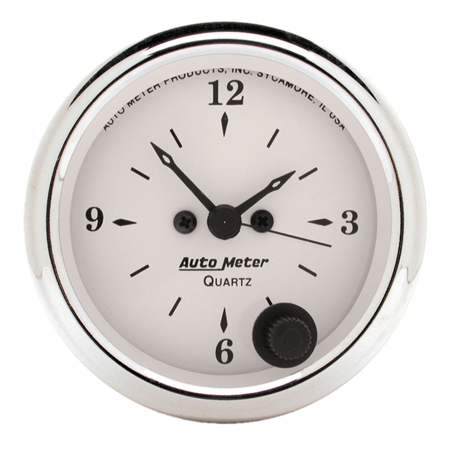 AutoMeter 1686 - GAUGE, CLOCK, 2 1/16", 12HR, ANALOG, OLD TYME WHITE 3