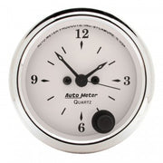 AutoMeter 1686 - GAUGE, CLOCK, 2 1/16", 12HR, ANALOG, OLD TYME WHITE 4