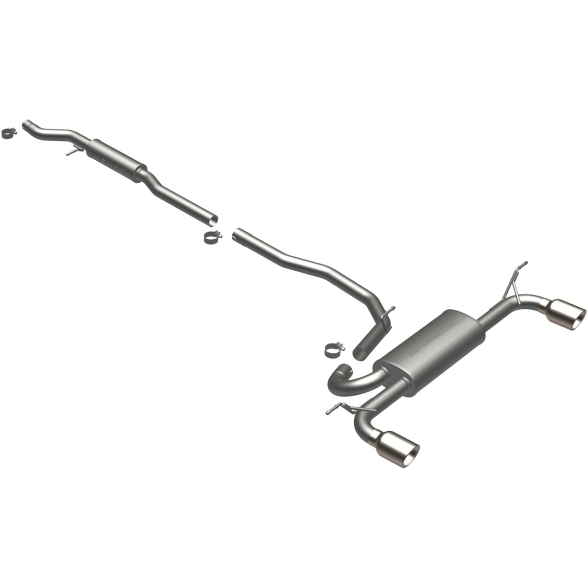MagnaFlow Exhaust Products 16871 - Street Series Polished Cat-Back System 1