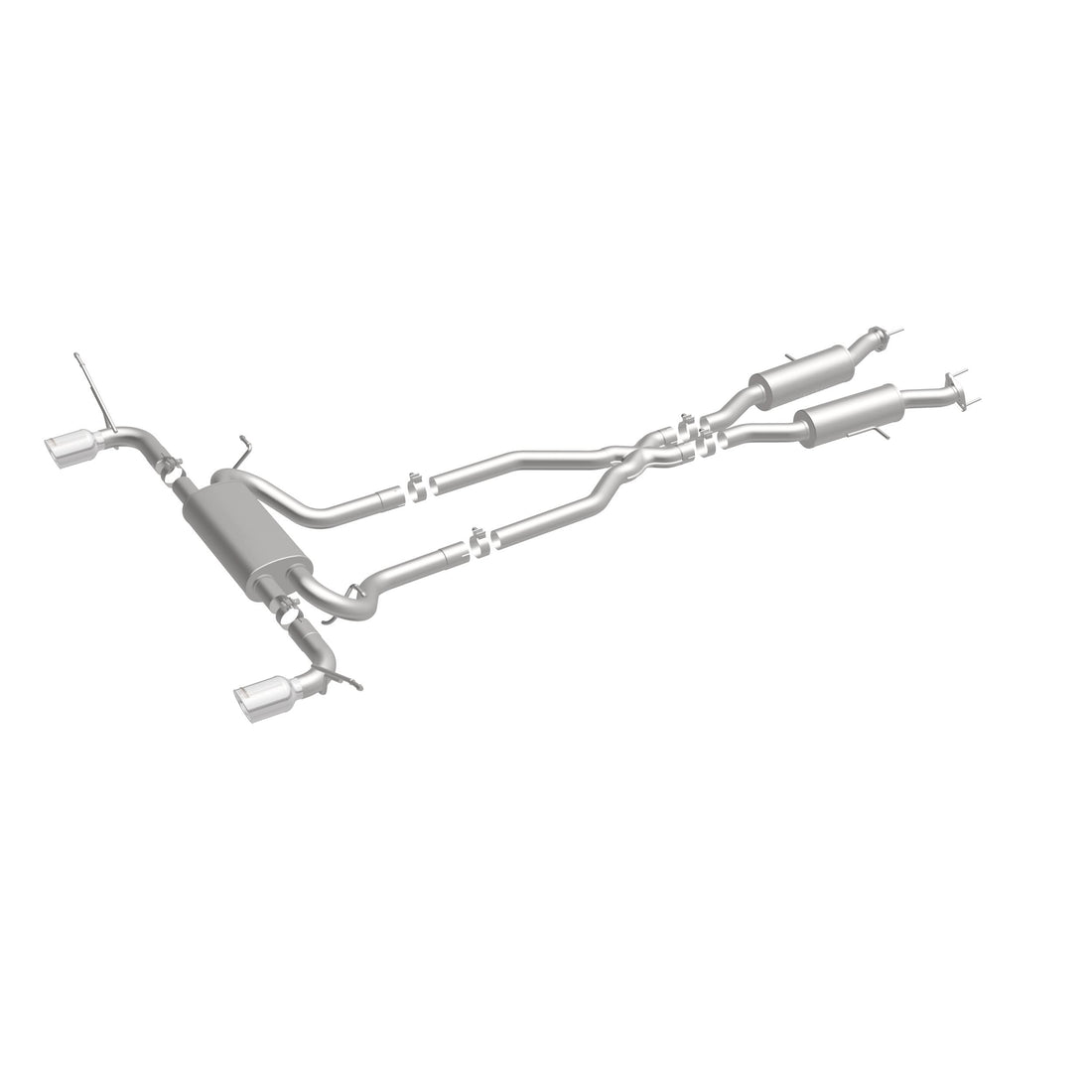 MagnaFlow Exhaust Products 16929 - Street Series Polished Cat-Back System 4