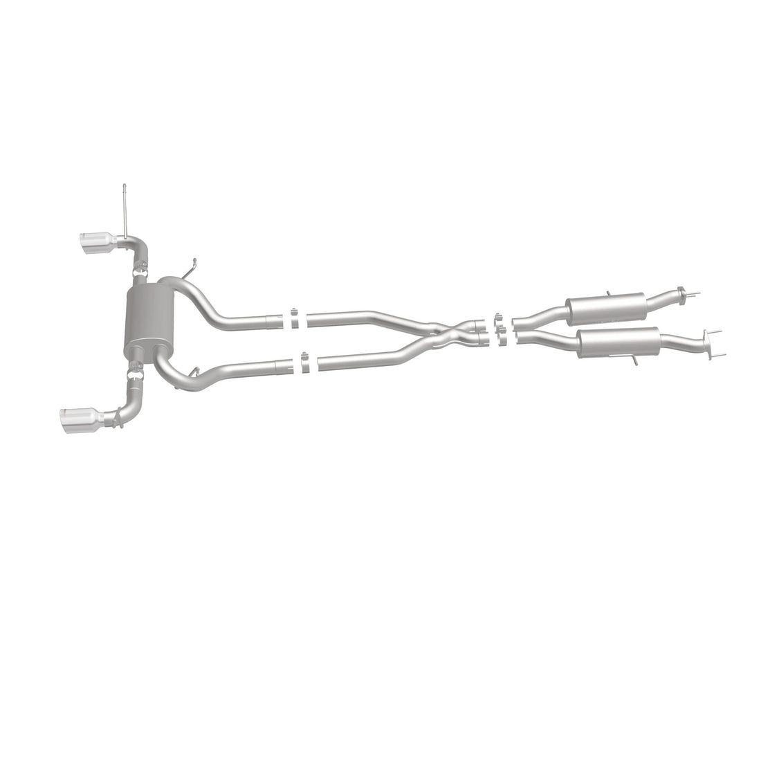 MagnaFlow Exhaust Products 16929 - Street Series Polished Cat-Back System