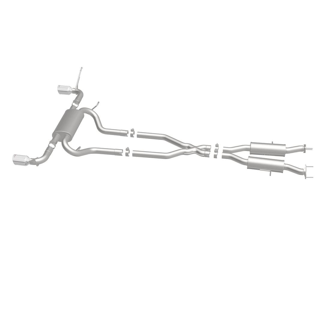 MagnaFlow Exhaust Products 16929 - Street Series Polished Cat-Back System