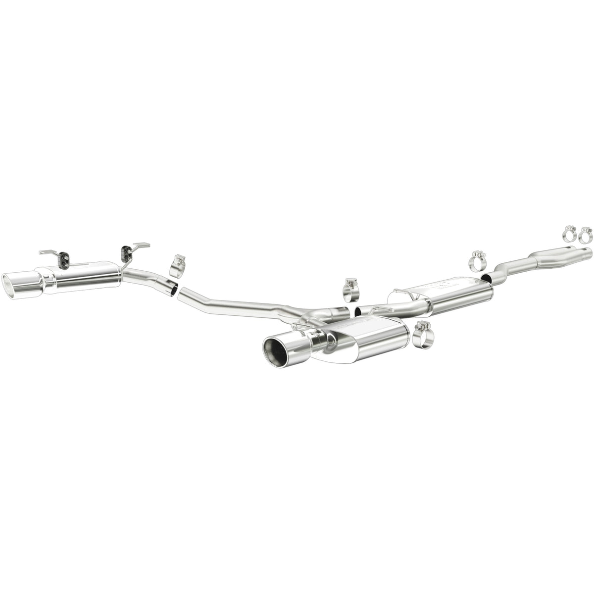 MagnaFlow Exhaust Products 16936 - Street Series Polished Cat-Back System 1
