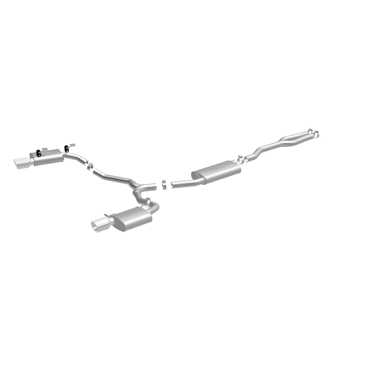 MagnaFlow Exhaust Products 16936 - Street Series Polished Cat-Back System 2