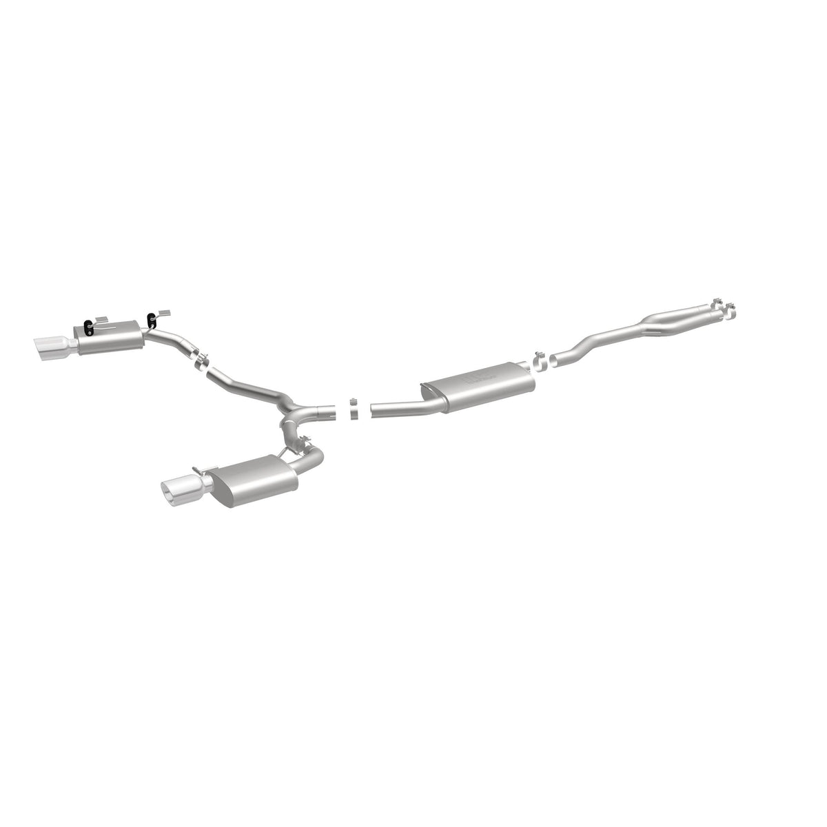MagnaFlow Exhaust Products 16936 - Street Series Polished Cat-Back System 4