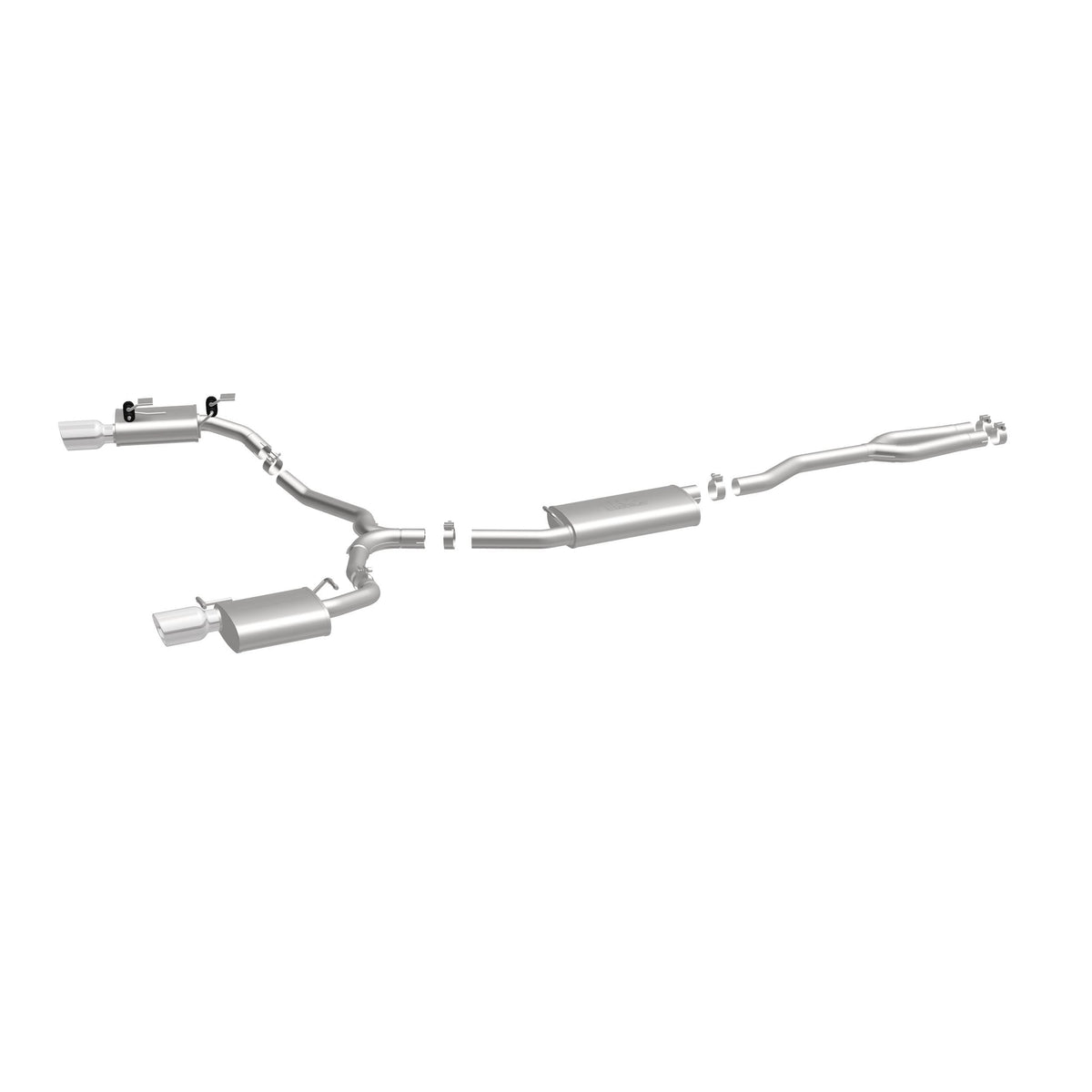 MagnaFlow Exhaust Products 16936 - Street Series Polished Cat-Back System 5