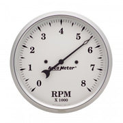 AutoMeter 1699 - GAUGE, TACHOMETER, 5", 8K RPM, IN-DASH, OLD TYME WHITE 4