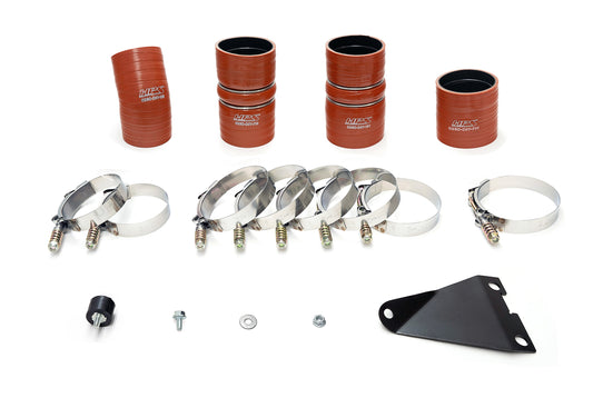 HPS Performance Hot And Cold Side Charge Pipe Kit 17-105WB Black