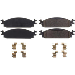 Power Stop 17-1376 PowerStop - Z17 Low-Dust Ceramic Brake Pads with Hardware