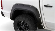 Bushwacker 171002-02 - Black Pocket/Rivet Style Smooth Finish Rear Fender Flares For 2011-2022 Volkswagen Amarok (Excludes Diesel) Fits 61.2 Inch Bed Bushwacker 2
