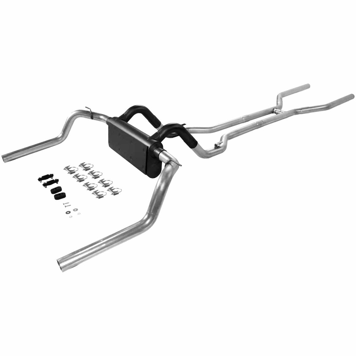 Flowmaster Exhaust Flowmaster 17104 - American Thunder Crossmember-Back Exhaust System Fits 1967-1974 Chevrolet Camaro, Pontiac Firebird And 1968-1974 Chevrolet Nova With V8 Engine, 2.5 Inch Pipes Moderate Sound Flowmaster