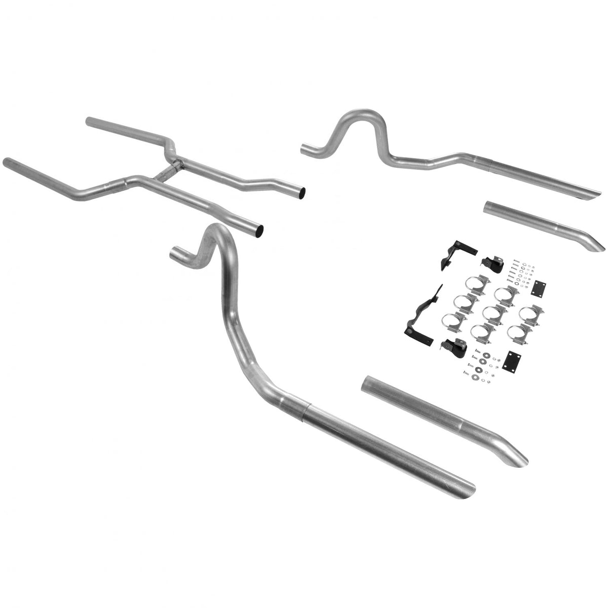 Flowmaster 17107 - Crossmember-Back Exhaust System Fits 1964-1972 GM A-Body With V8 Engine 2.50 Inch Pipes And Hangers Only Mufflers Sold Separately Flowmaster 2