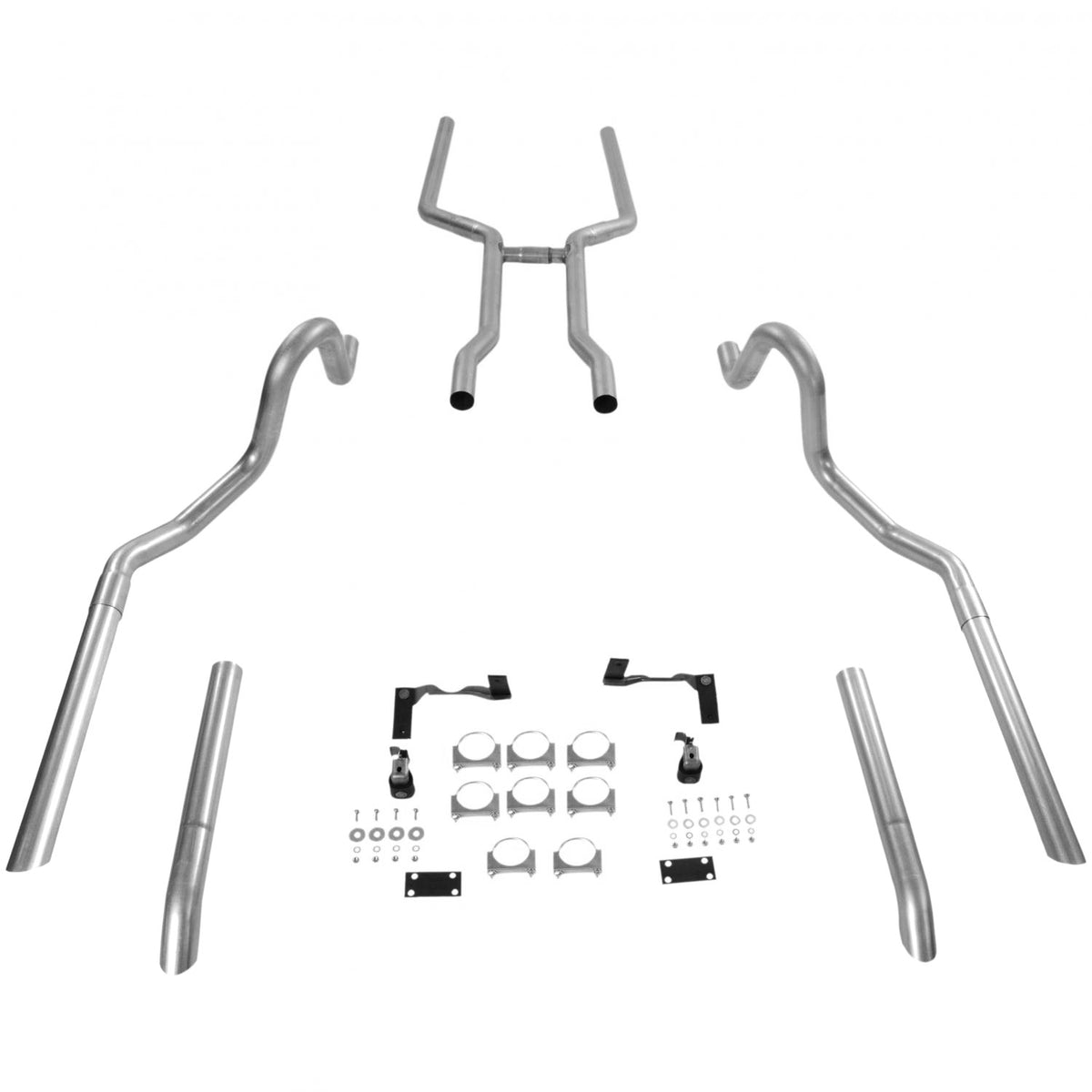 Flowmaster 17107 - Crossmember-Back Exhaust System Fits 1964-1972 GM A-Body With V8 Engine 2.50 Inch Pipes And Hangers Only Mufflers Sold Separately Flowmaster 3