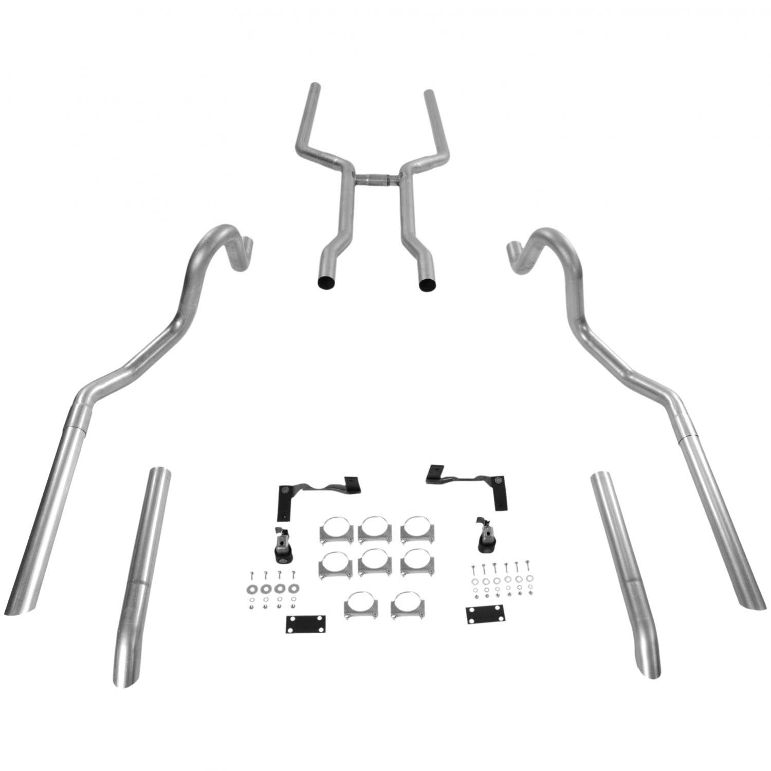 Flowmaster 17107 - Crossmember-Back Exhaust System Fits 1964-1972 GM A-Body With V8 Engine 2.50 Inch Pipes And Hangers Only Mufflers Sold Separately Flowmaster 3