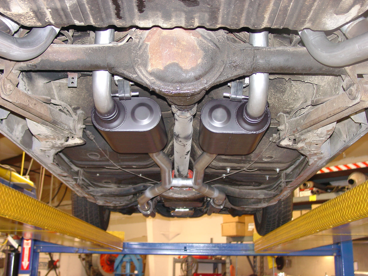 Flowmaster 17107 - Crossmember-Back Exhaust System Fits 1964-1972 GM A-Body With V8 Engine 2.50 Inch Pipes And Hangers Only Mufflers Sold Separately Flowmaster 4